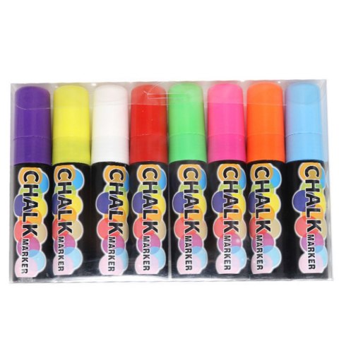 Markery Kredowe Kolorowe Wielofunkcyjne Zestaw 8szt