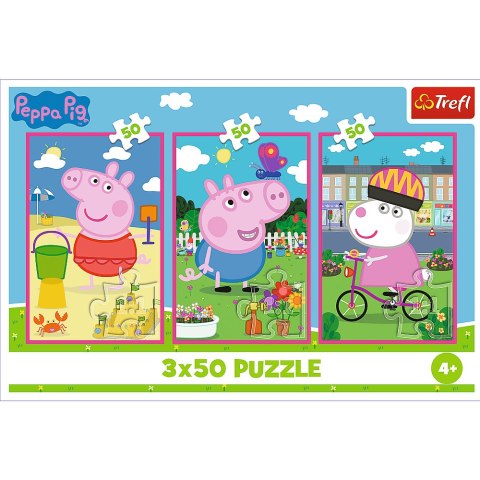 Puzzle - 3x50 - Siła przyjaźni Świnka Peppa - Trefl 34877