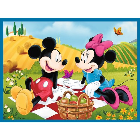 Puzzle + MEMOS - 2w1 (30,48) - Poznaj bohaterów Disney - Myszka Miki - Trefl 93344