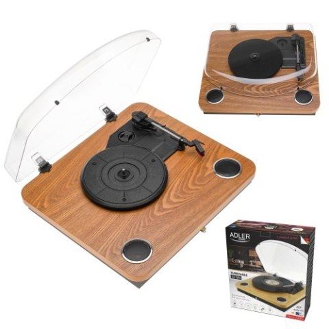 AD 1914 Wood Gramofon z usb i bluetooth