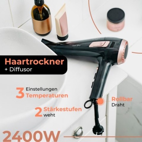 AD 2283 Suszarka ze zwijanym przewodem - 2400w + dyfuzor