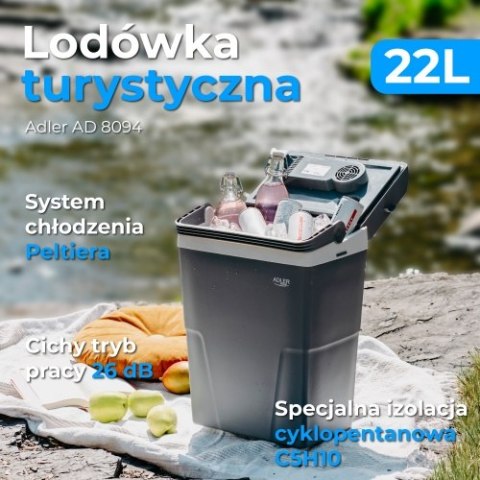 AD 8094 Lodówka turystyczna 22l | zasilanie ac/dc