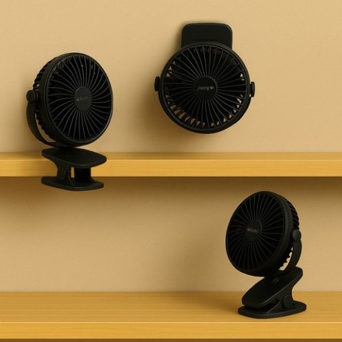 Wentylator bezprzewodowy czarny Ruhhy 25567