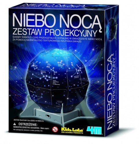 Zestaw projekcyjny niebo nocą
