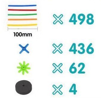 Klocki małych geniuszy - małe słomki