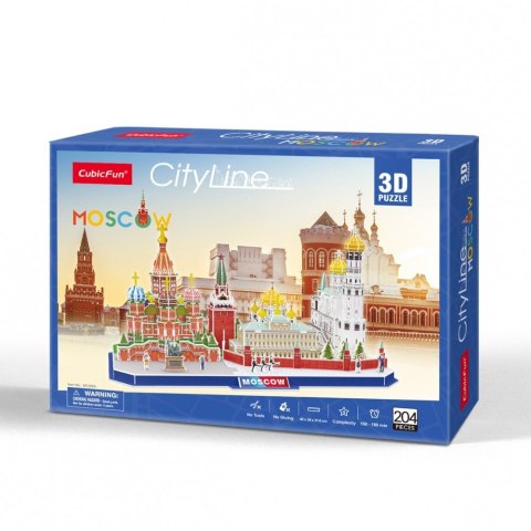 Puzzle 3d city line moskwa