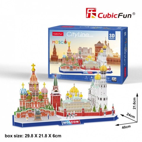 Puzzle 3d city line moskwa