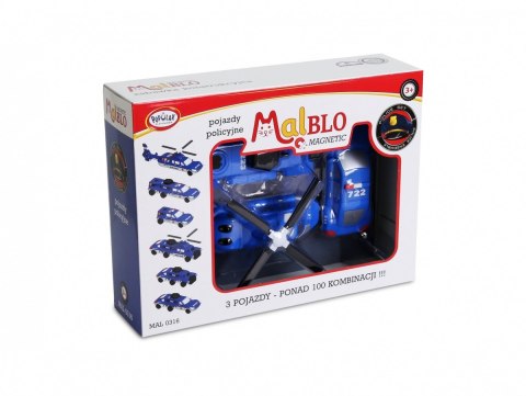 Malblo magnetyczne pojazdy policyjne
