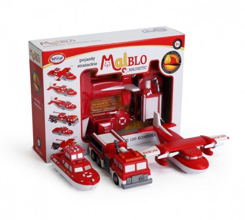 Malblo magnetyczne pojazdy strażackie