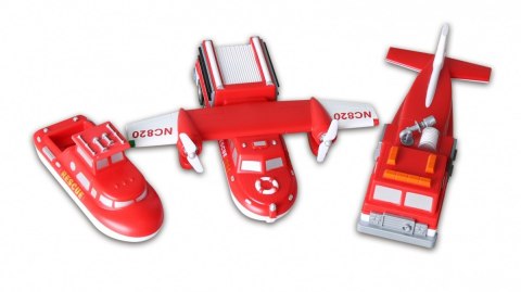 Malblo magnetyczne pojazdy strażackie