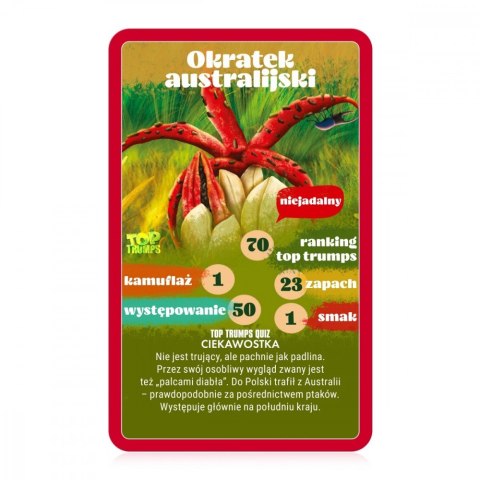Gra karciana top trumps grzybobranie