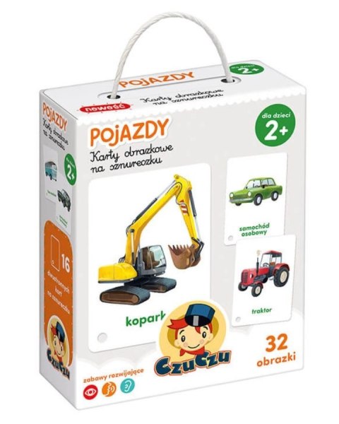 Karty obrazkowe na sznurku - pojazdy