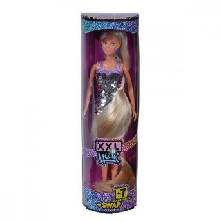 Lalka steffi długowłosa xxl hair z cekinami