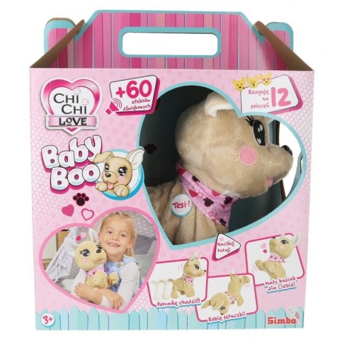 Maskotka interaktywna piesek chichi love baby boo