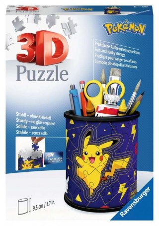 Puzzle 57 elementów 3d przybornik pikachu