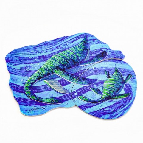 Puzzle dwuelementowe dinozaury i ich dzieci