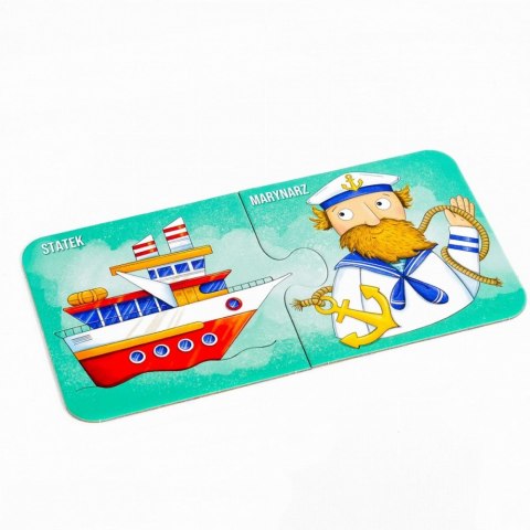 Puzzle dwuelementowe strażak czy astronautka? kim będę, gdy dorosnę?