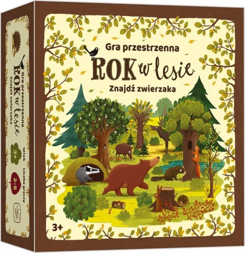 Gra rok w lesie. znajdź zwierzaka