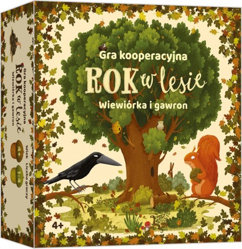 Gra wiewiórka i gawron. rok w lesie