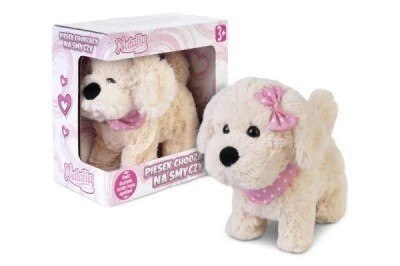 Maskotka interaktywna piesek chodzący na smyczy natalia