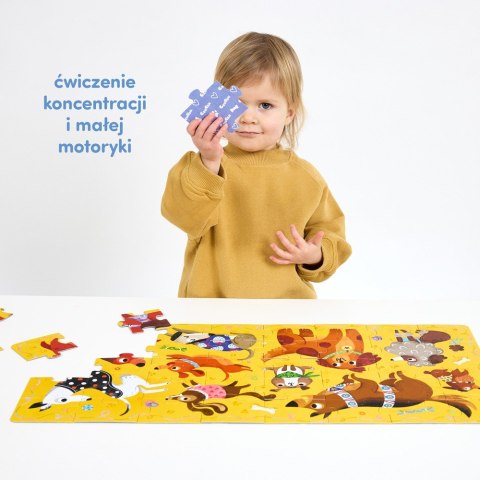 Puzzle 40 elementów hau - pieski