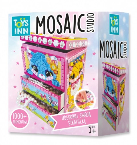 Zestaw kreatywny szkatułka mozaika kotek