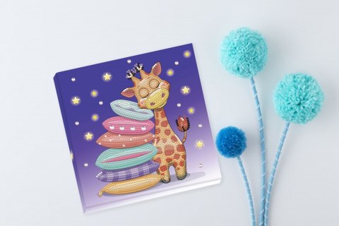 Mozaika diamentowa diamond dotz - poduszka Żyrafa pudełko