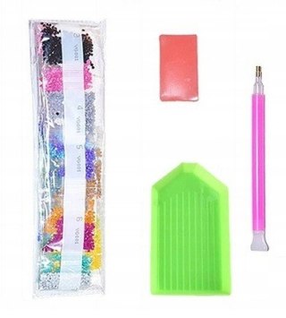 Diamentowa mozaika - konie 40x80 cm