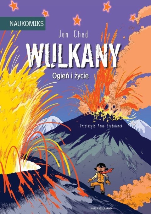 Książeczka wulkan ogień i życie