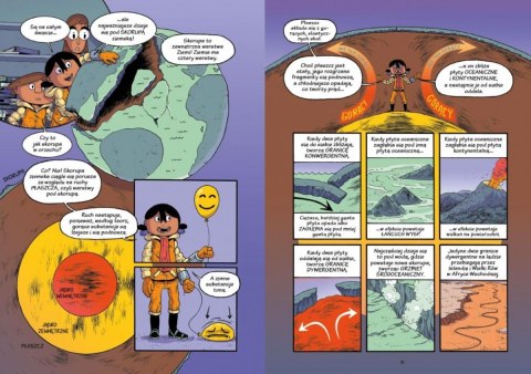 Książeczka wulkan ogień i życie