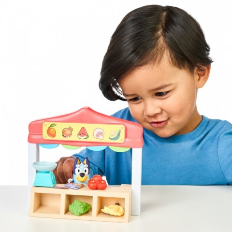 Zestaw figurek mini bluey sklep spożywczy