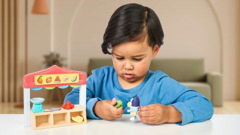 Zestaw figurek mini bluey sklep spożywczy