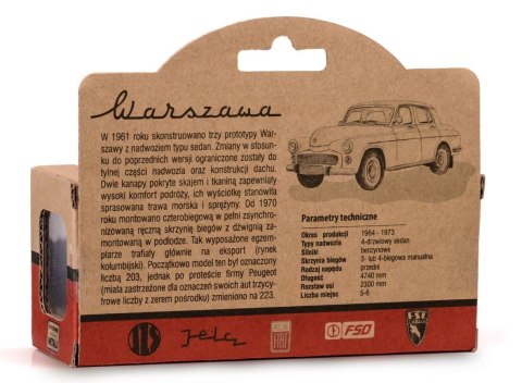 Pojazd prl warszawa 223 popielaty