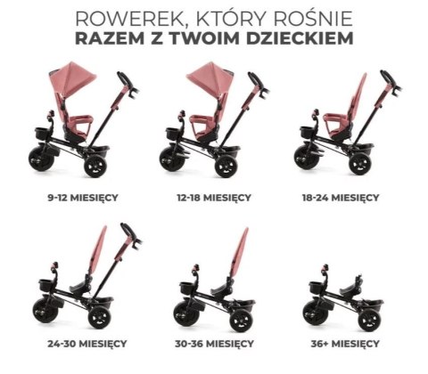 Rowerek trójkołowy aveo rose pink