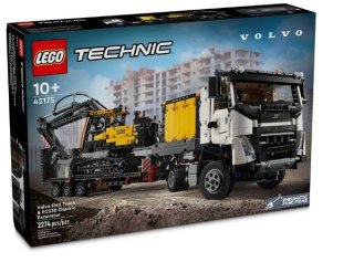 Klocki technic 42175 ciężarowka volvo fmx i koparka ec230 electric