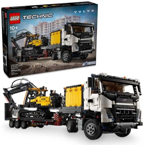 Klocki technic 42175 ciężarowka volvo fmx i koparka ec230 electric