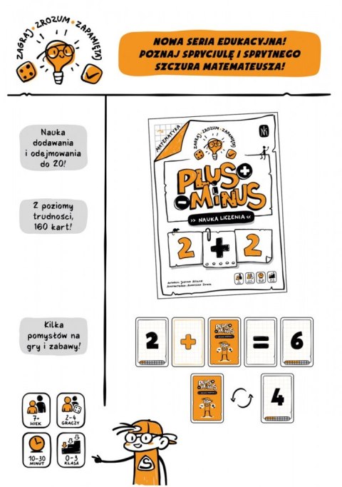 Gra plus minus. nauka liczenia