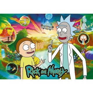 Puzzle 1000 elementów premium plus rick i morty