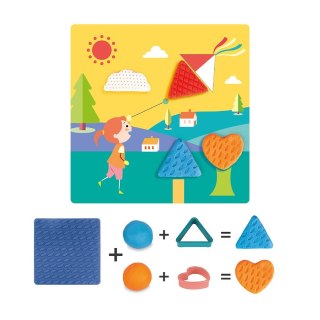 Zestaw plastusiowe zabawy - geometryczne kształty