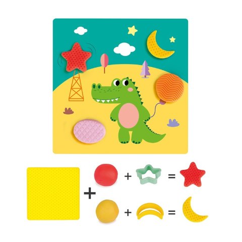 Zestaw plastusiowe zabawy - geometryczne kształty