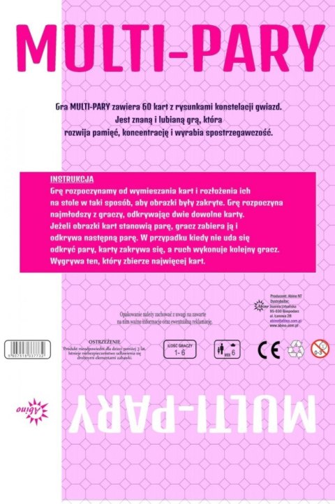 Gra multi pary - konstelacje gwiazd