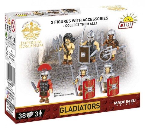 Klocki imperium romanum - gladiatorzy 3 figurki