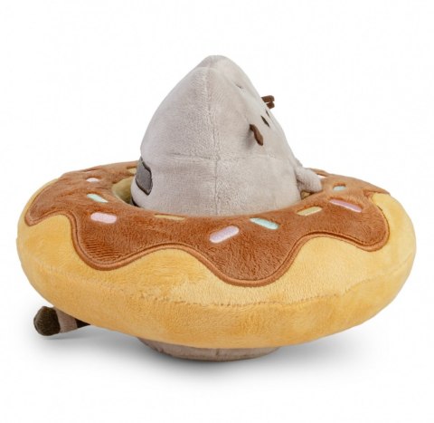 Maskotka pusheen in a chocolate donut