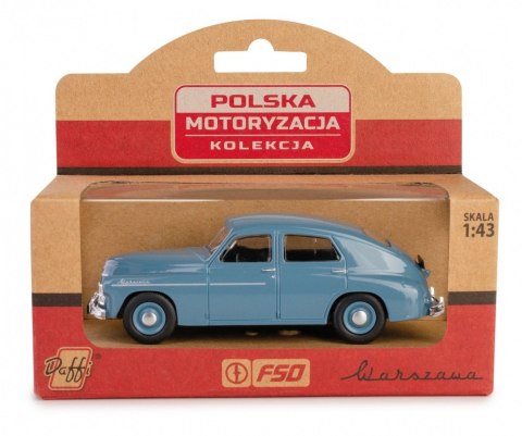 Pojazd prl warszawa m20 popielaty