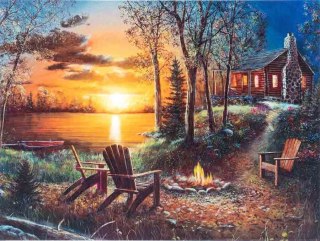 Diamentowa mozaika - ognisko