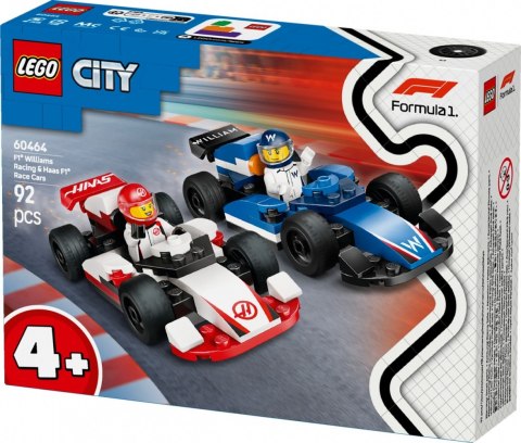 Klocki city 60464 f1 bolidy williams racing i haas f1