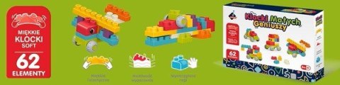 Klocki małych geniuszy - soft 62 elementy