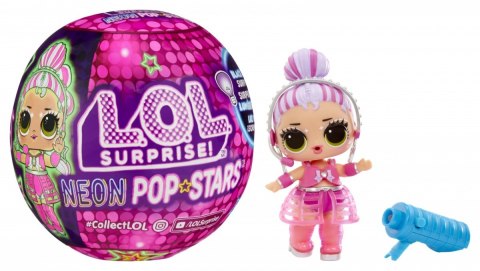 Lalka l.o.l. surprise neon pop stars display 12 sztuk