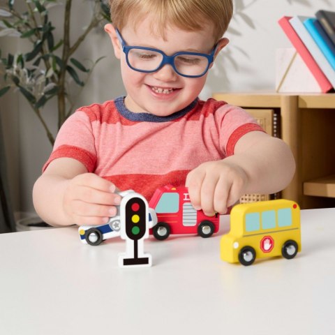 Samochody drewniane zestaw