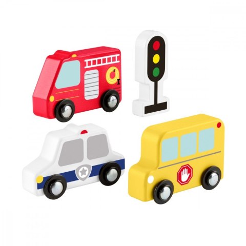 Samochody drewniane zestaw